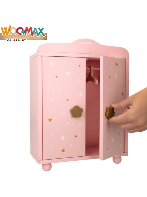 Armario de madera para muñecas WOOMAX - Kiabi Armario de madera para muñecas WOOMAX - Kiabi