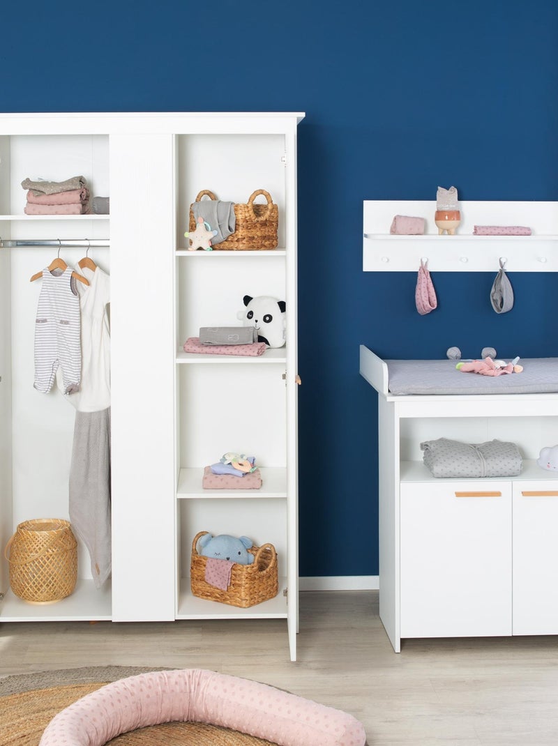 Armario infantil 2 puertas batientes - ROBA 'Anton' Blanco - Kiabi