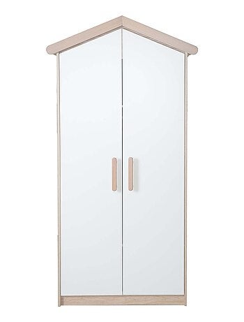 Armario infantil 2 puertas con cierre suave - ROBA 'Cabane'