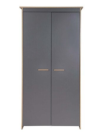 Armario infantil 2 puertas en madera efecto roble - ROBA 'Anna'