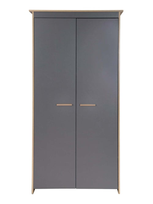 Armario infantil 2 puertas en madera efecto roble - ROBA 'Anna' - Kiabi