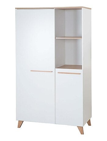 Armario infantil 2 puertas y 2 nichos - ROBA 'Leon'