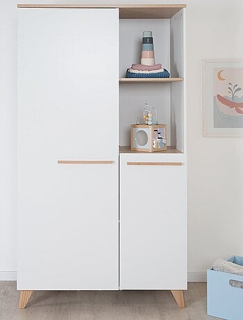 Armario infantil 2 puertas y 2 nichos - ROBA 'Leon'