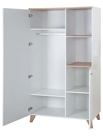 Armario infantil 2 puertas y 2 nichos - ROBA 'Leon'
