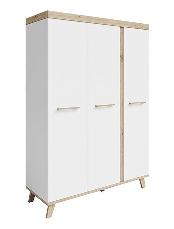 Armario infantil 3 puertas efecto roble - ROBA 'Smile'