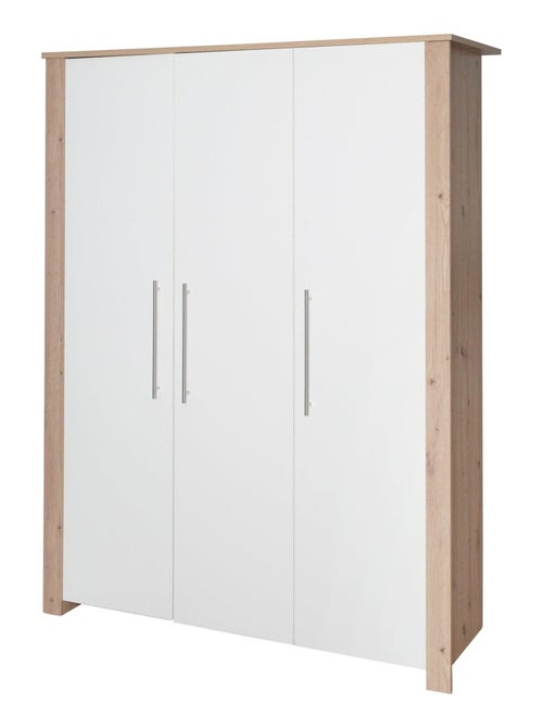 Armario infantil 3 puertas en madera efecto roble - ROBA 'Malo' - Kiabi