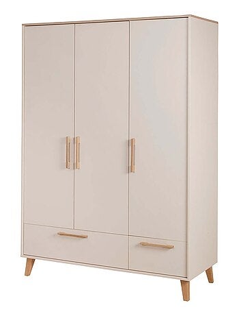 Armario infantil 3 puertas y 2 cajones con cierre suave - ROBA 'Jil'