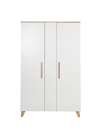 Armario infantil minimalista 2,5 puertas con almacenamiento y barra Leon Roba