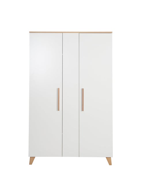 Armario infantil minimalista 2,5 puertas con almacenamiento y barra Leon Roba - Kiabi