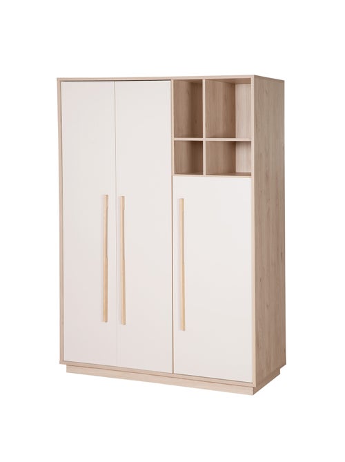 Armario infantil minimalista 3 puertas con almacenamiento abierto Elva Roba - Kiabi