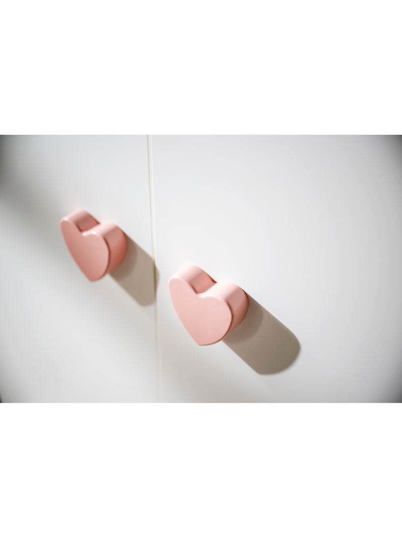 Armario para bebé de 2 - BABYPRICE Blanco Rosa - Kiabi