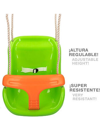 Asiento columpio infantil c/cinturón y altura ajustable cb toys