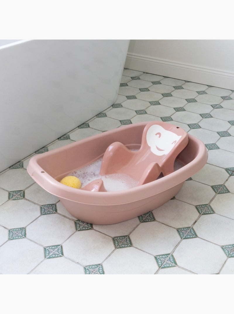 Asiento de baño Babycoon Thermobaby color rosa empolvado con ventosas desde el nacimiento Rosa - Kiabi