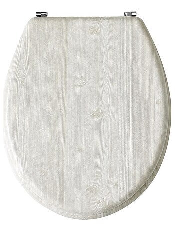 Asiento de inodoro con efecto madera