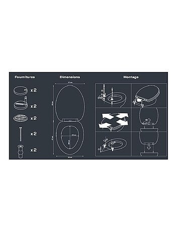 Asiento de inodoro termoplástico