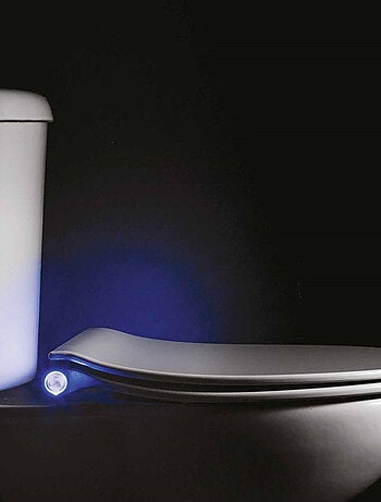 Asiento de inodoro termoplástico iluminado con led