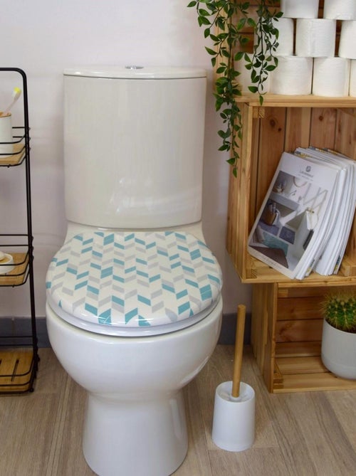 Asiento de WC Thermodur geométrico – Guy Levasseur - Kiabi Asiento de WC Thermodur geométrico – Guy Levasseur - Kiabi