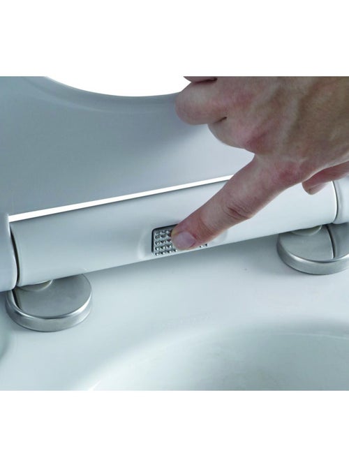 Asiento de WC universal PURELINE MDF comprimido blanco - Kiabi Asiento de WC universal PURELINE MDF comprimido blanco - Kiabi