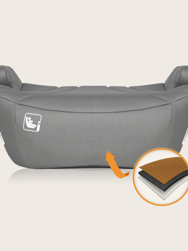 Asiento elevador para coche LIONELO Luuk i-Size - 125-150 cm - Grupo 3 (22-36 kg) - Ligero Gris - Kiabi