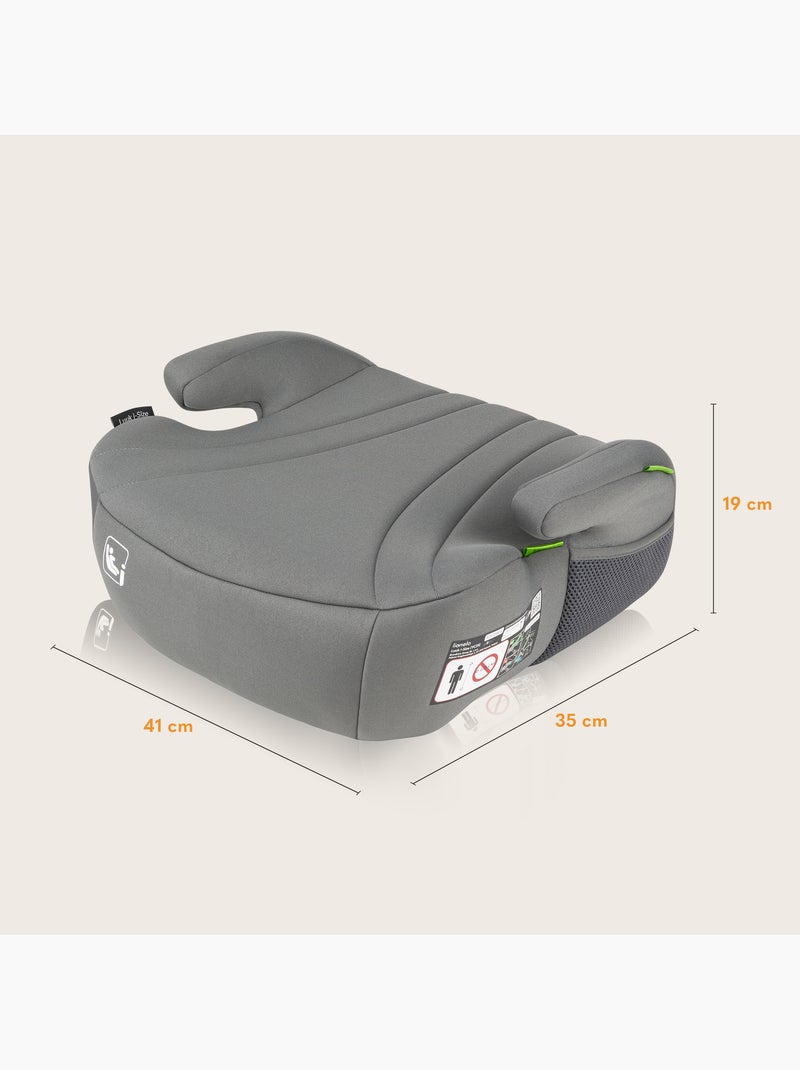 Asiento elevador para coche LIONELO Luuk i-Size - 125-150 cm - Grupo 3 (22-36 kg) - Ligero Gris - Kiabi