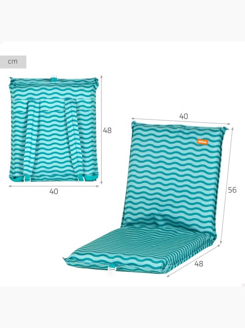 Asiento playa plegable 40x48x56 cm aktive - Kiabi