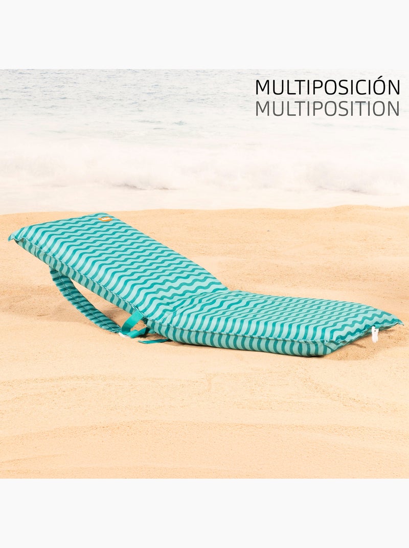 Asiento playa plegable 40x48x56 cm aktive Turquesa - Kiabi