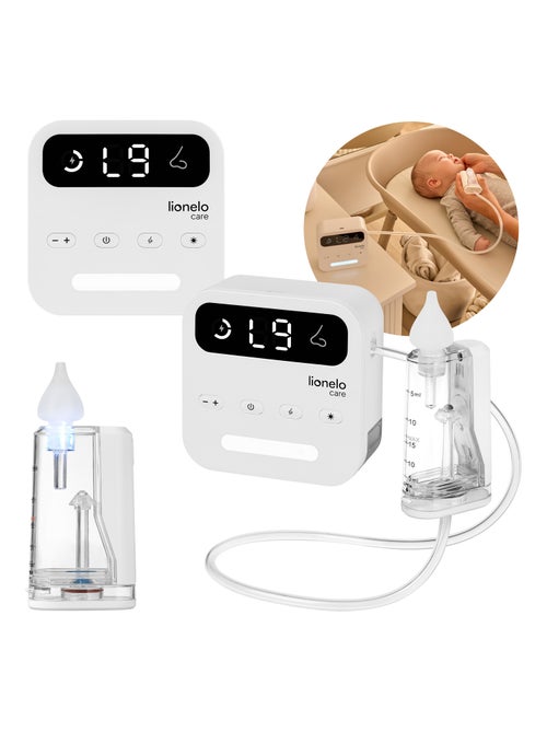 Aspirador nasal eléctrico LIONELO BabyAir Flow - 9 niveles ajustables - 3 boquillas - Silencioso - Kiabi