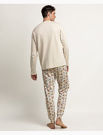 ASTERIX Pijama Manga Larga Le Copains para Hombre