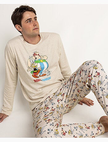 ASTERIX Pijama Manga Larga Le Copains para Hombre