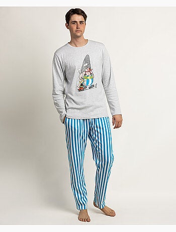 ASTERIX Pijama Manga Larga Menhir para Hombre