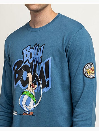 ASTERIX Pijama Manga Larga Obelix Boum para Hombre