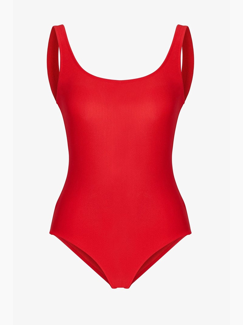 Astrid bañador texturizado penti Rojo - Kiabi