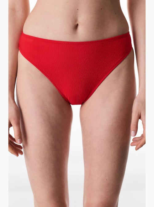 Astrid braguita de bikini de tiro alto texturizada penti - Kiabi Astrid braguita de bikini de tiro alto texturizada penti - Kiabi