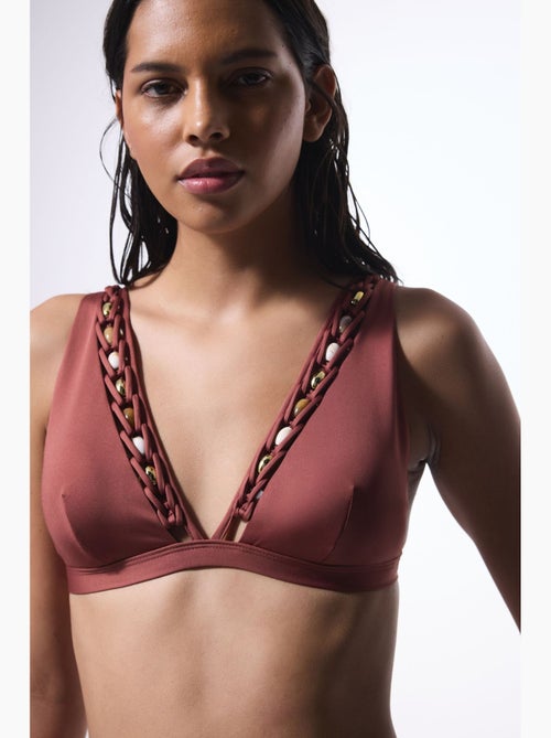 Astrid top de bikini con escote en v profundo penti - Kiabi