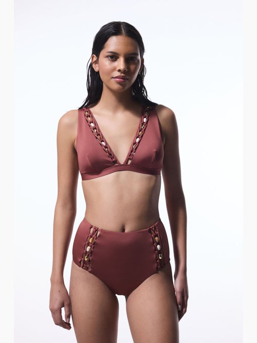 Astrid top de bikini con escote en v profundo penti - Kiabi