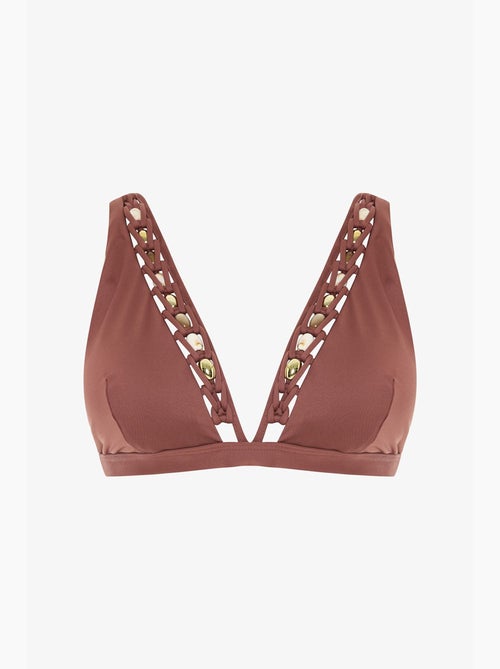 Astrid top de bikini con escote en v profundo penti - Kiabi