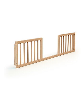 AT4 - Barandilla cuna bebé SEREN madera - Blanco - 140 x 4 x 32 cm