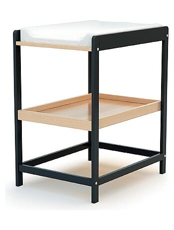 AT4 - Cambiador bebé 1 estante LIMA madera - Blanco - 73 x 54 x 90 cm