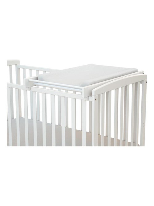 AT4 - Cambiador para cuna bebé MONA madera - Blanco - 60x120/70x140 cm - Kiabi