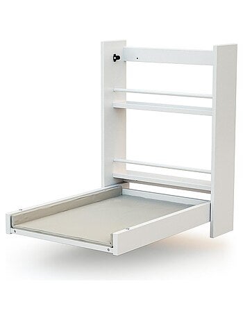 Cambiador bebé plegable pared con colchón EAZY madera
