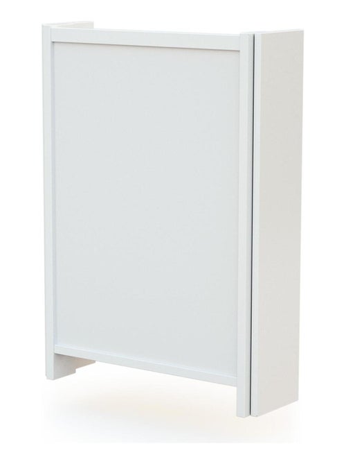 AT4 - Cambiador plegable madera de pared con colchón EAZY madera - Blanco - 78 x 56 x 78 cm - Kiabi