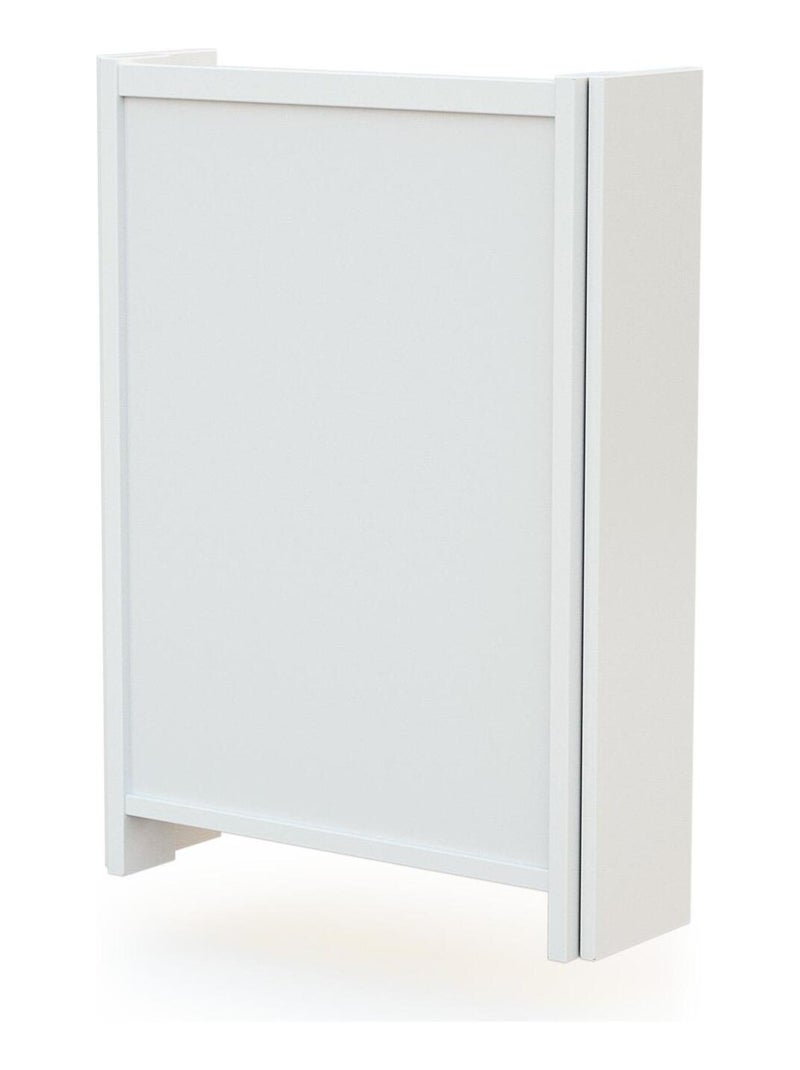 AT4 - Cambiador plegable madera de pared con colchón EAZY madera - Blanco - 78 x 56 x 78 cm Blanco - Kiabi