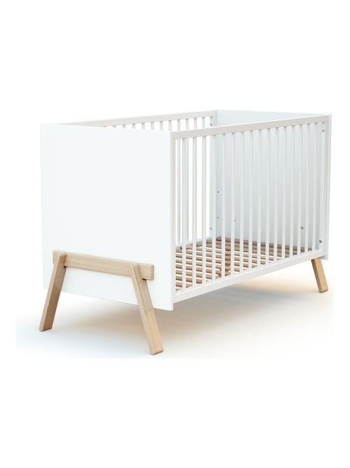 At4 - cuna bebe canaille madera - blanco/haya - 60 x 120 - 135 x 64 x 84 cm - Kiabi At4 - cuna bebe canaille madera - blanco/haya - 60 x 120 - 135 x 64 x 84 cm - Kiabi
