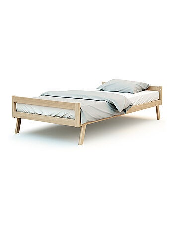 AT4 - Cuna bebé casita evolutiva KASA madera - Haya Barnizada - 70 x 140 - 146 x 74.50 x 162.50 cm