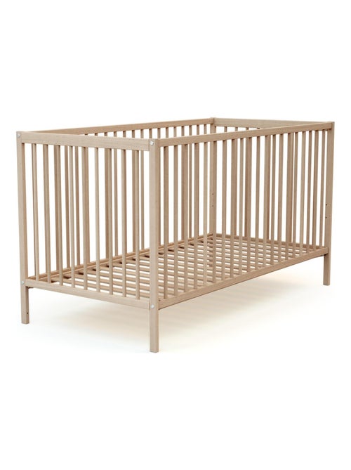 AT4 - Cuna bebé con colchón ONE madera - Haya Cruda - 70 x 140 - 144 x 72.50 x 82 cm - Kiabi