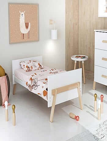 At4 - cuna bebé evolutiva canaille madera - blanco/haya barnizada - 70 x 140 - 155 x 79 x 87,50 cm