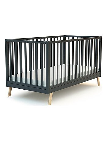 AT4 - Cuna bebé evolutiva KASA madera - Blanco - 70 x 140 - 146 x 74.50 x 83 cm