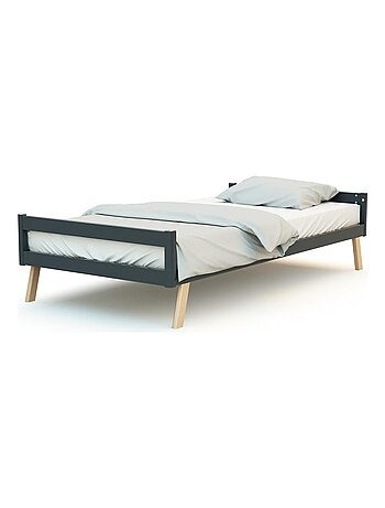 AT4 - Cuna bebé evolutiva KASA madera - Blanco - 70 x 140 - 146 x 74.50 x 83 cm