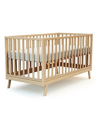 AT4 - Cuna bebé evolutiva KASA madera - Blanco - 70 x 140 - 146 x 74.50 x 83 cm