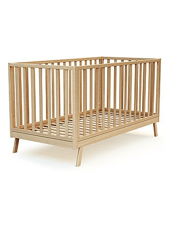 AT4 - Cuna bebé evolutiva KASA madera - Blanco - 70 x 140 - 146 x 74.50 x 83 cm